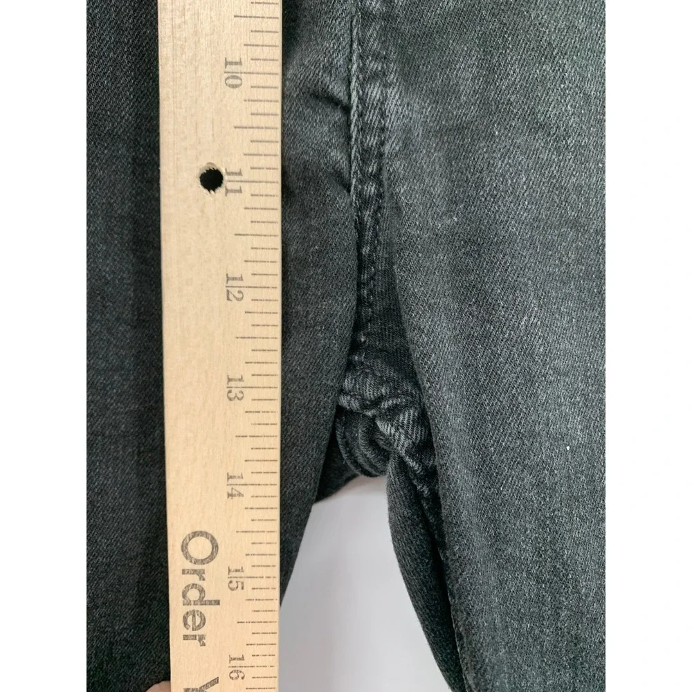 Levis 569 Shorts Mens 36 Black Loose Straight Fade Denim Jorts 12